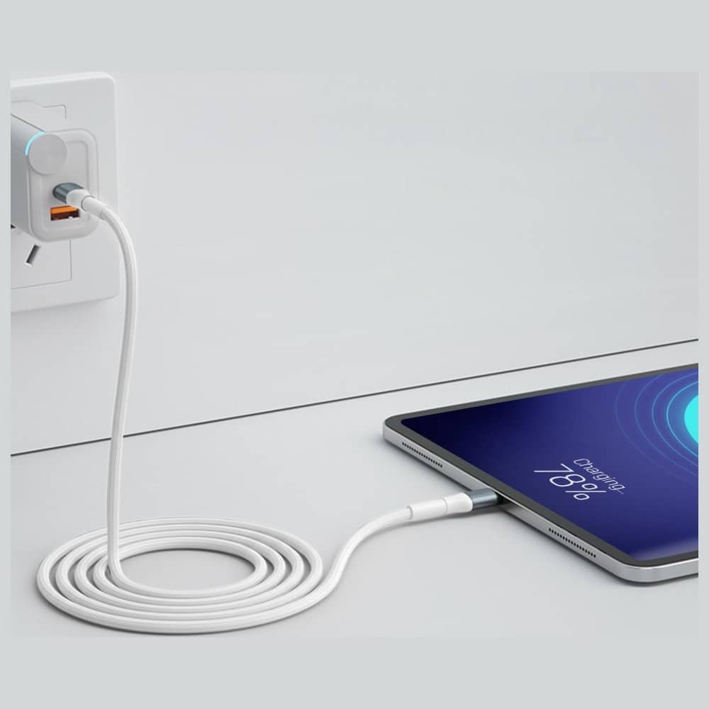 Καλώδιο 3mk Hyper Καλώδιο N-Series USB-C Σε USB-C 1μ 20v/3a 60w Λευκό - Image 4