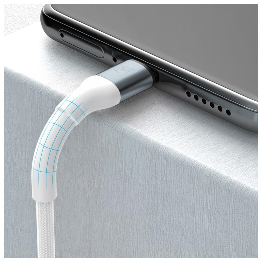 Καλώδιο 3mk Hyper Καλώδιο N-Series USB-C Σε USB-C 1μ 20v/3a 60w Λευκό - Image 5