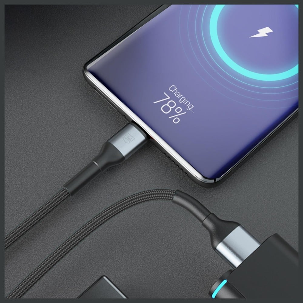 Καλώδιο 3mk Hyper Καλώδιο N-Series USB-A Σε USB-C 2μ 9v/2a 18w Μαύρο - Image 4