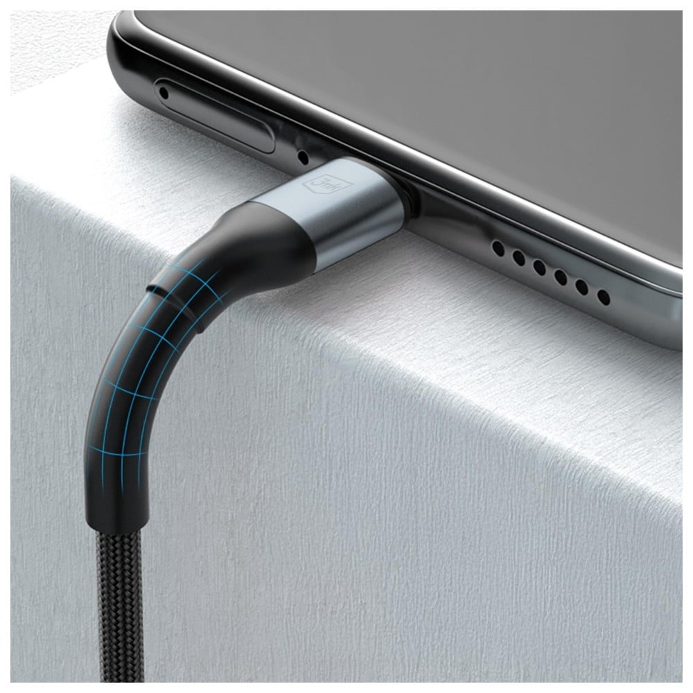 Καλώδιο 3mk Hyper Καλώδιο N-Series USB-A Σε USB-C 2μ 9v/2a 18w Μαύρο - Image 5