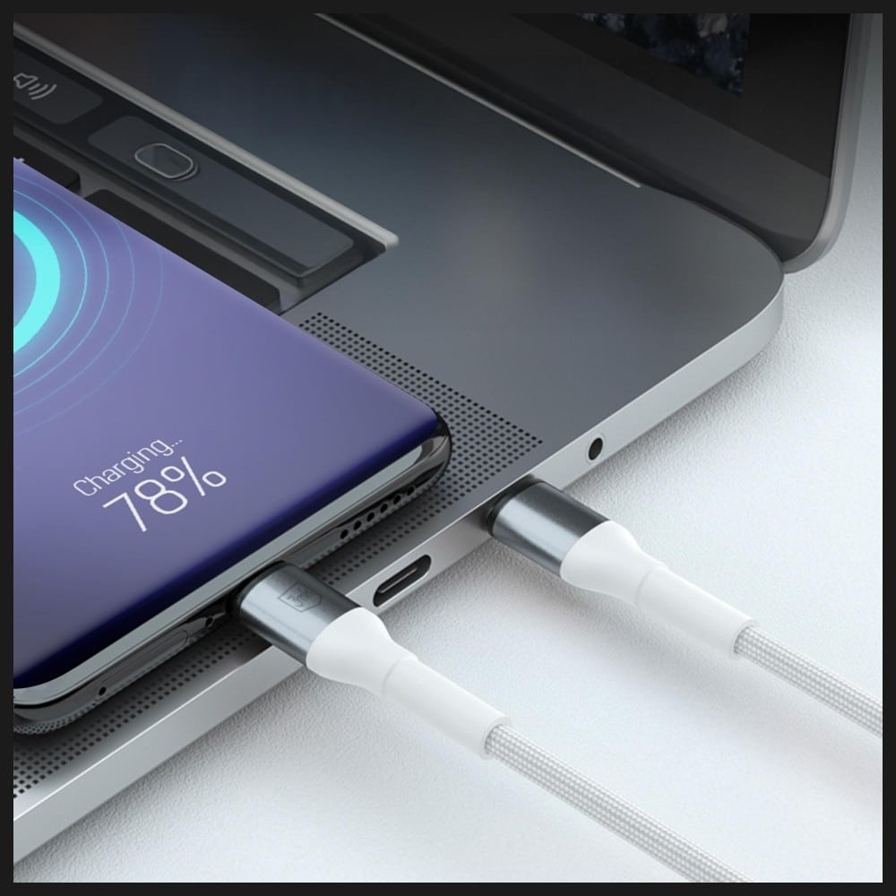 Καλώδιο 3mk Hyper Καλώδιο N-Series USB-A Σε USB-C 1μ 9v/2a 18w Λευκό - Image 3