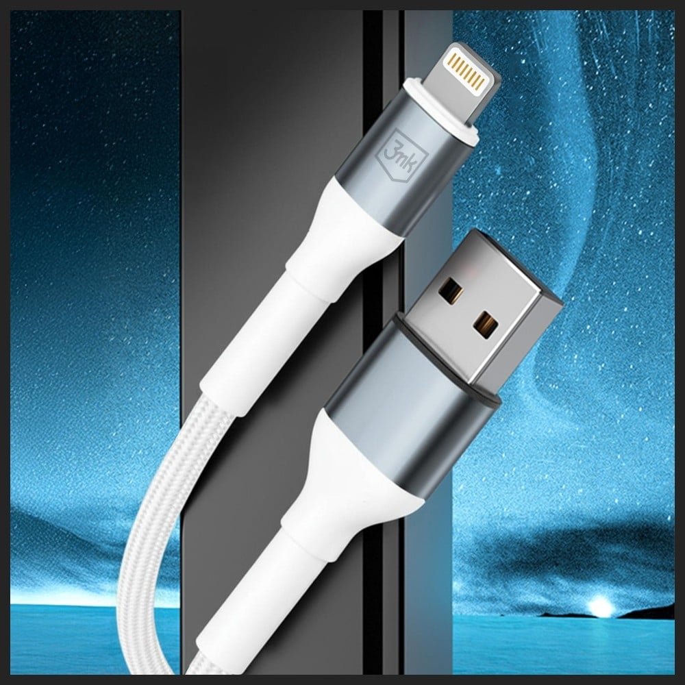 Καλώδιο 3mk Hyper Καλώδιο N-Series USB-A Σε Lightning 2m 5v/2.4a 12w Λευκό - Image 7