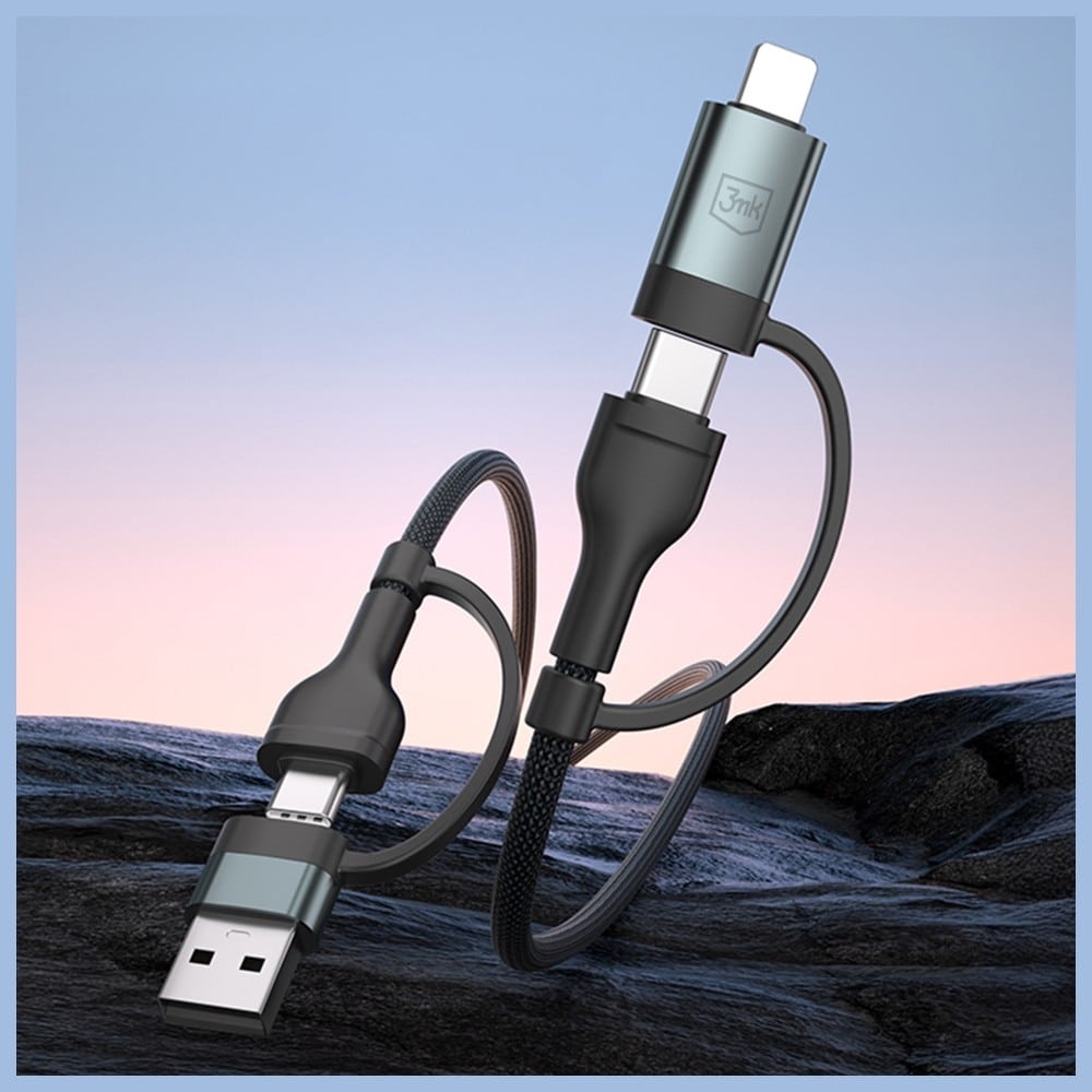 Καλώδιο 3mk Hyper Καλώδιο N-Series USB-A/usb-C Σε USB-C/lightning 1.2m 9v/2a 60w - Image 4