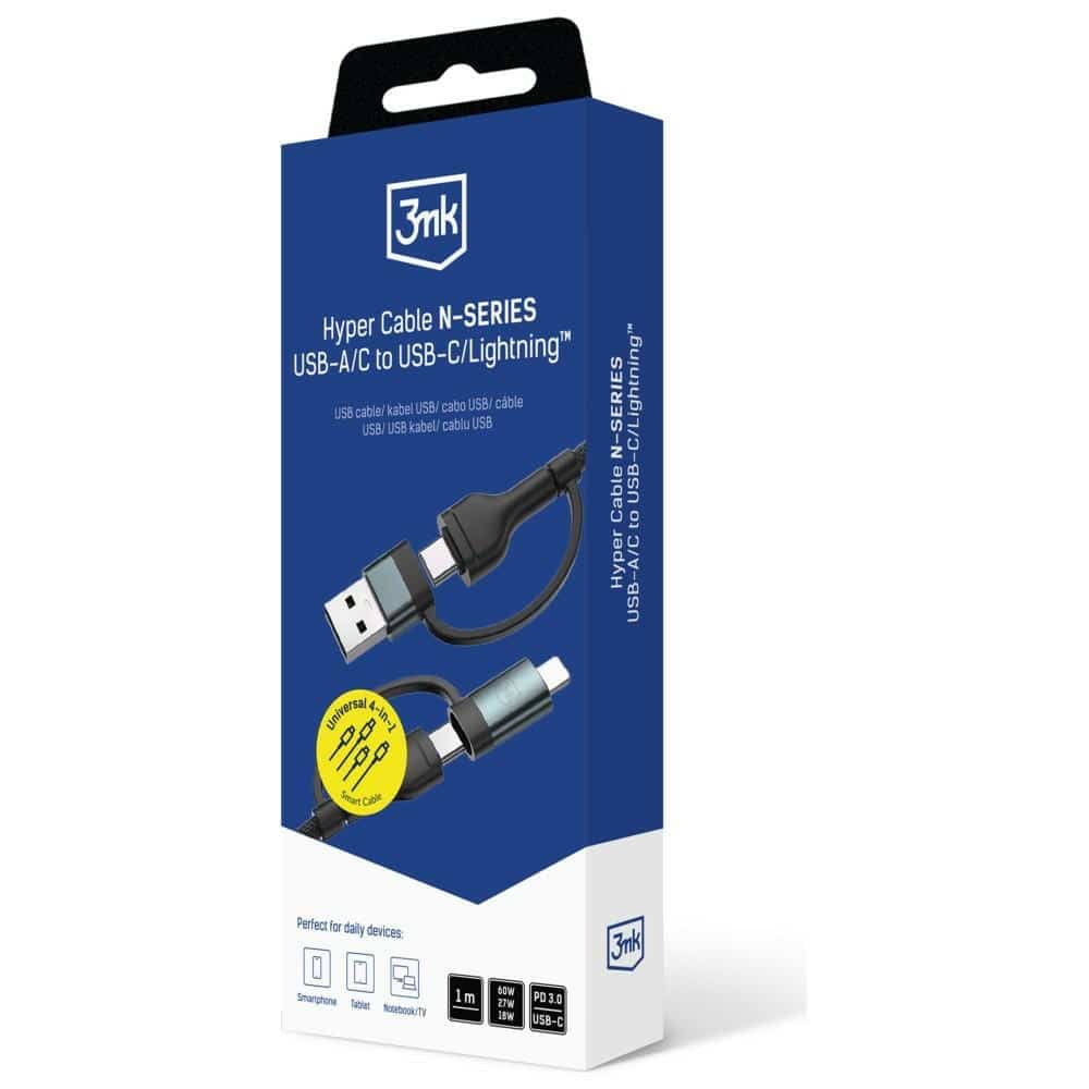 Καλώδιο 3mk Hyper Καλώδιο N-Series USB-A/usb-C Σε USB-C/lightning 1.2m 9v/2a 60w - Image 8