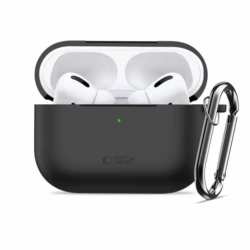 Tech-Protect Σιλικονενια Θηκη Με Γατζο Για Apple Airpods Pro 3 Μαυρη - Image 3