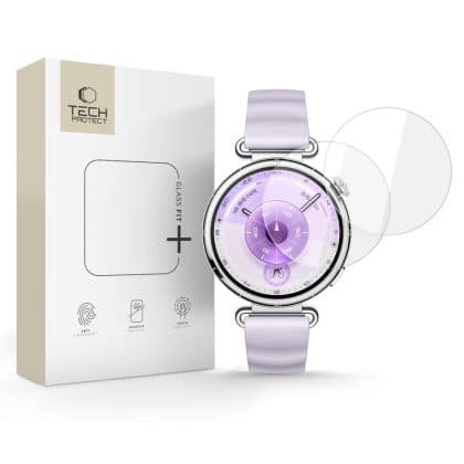 Διάφανο γυαλί προστασίας Tech-Protect Glass Fit+ για Huawei Watch GT 6 41mm