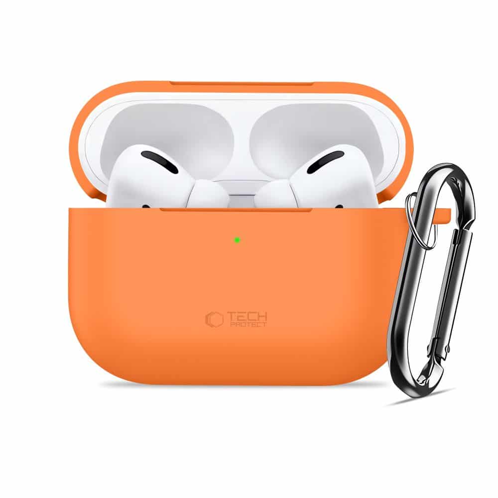 Tech-Protect Σilikonικό Αντικατασταση Για Apple Airpods Pro 3 Κοσμικο Πορτοκali - Image 3