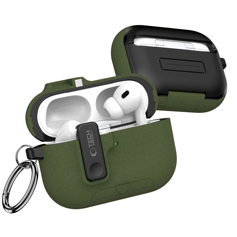 Tech-Protect Slim Hook Για Apple Airpods Pro 3 Πρασινο Ελαιολαδου - Image 3