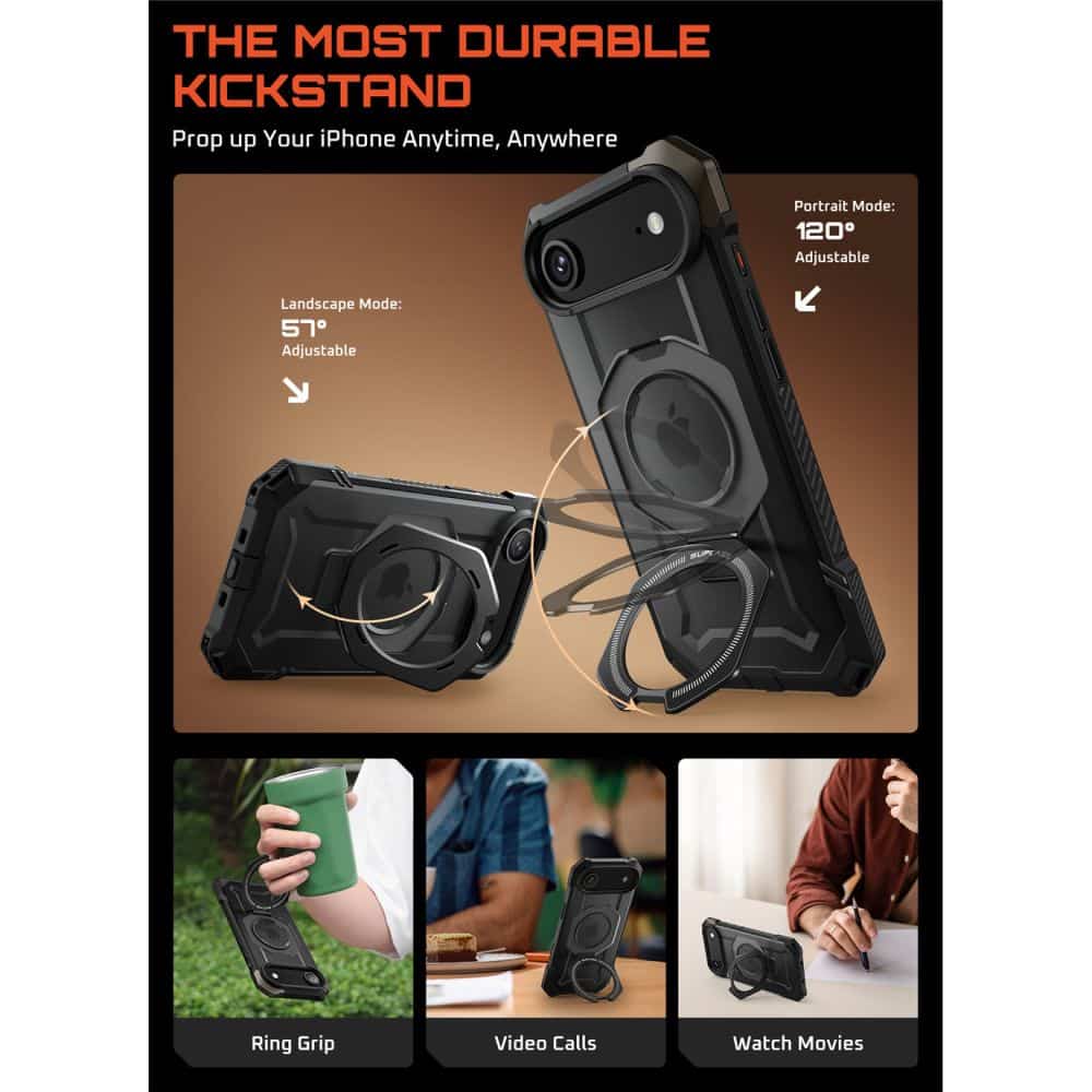Supcase UB GRIP - θήκη για Apple iPhone Air - Μαύρο - Image 4