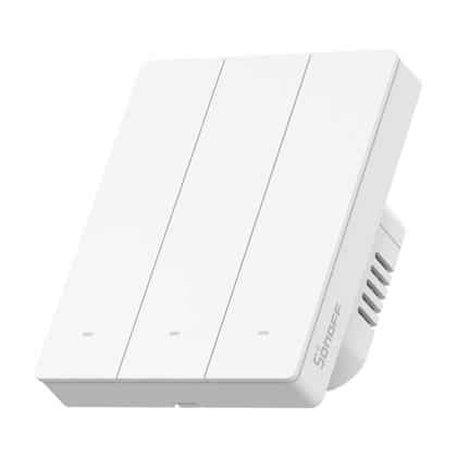 Sonoff Zbm5-3c-80w (3 Καναλιών) Εξυπνος Διακόπτης Τοίχου Αφής Zigbee