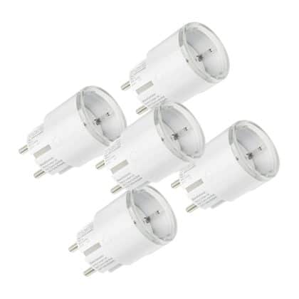 Σετ 5 Εξυπνων Πριζών Shelly Plug S Gen3 12a (λευκό)