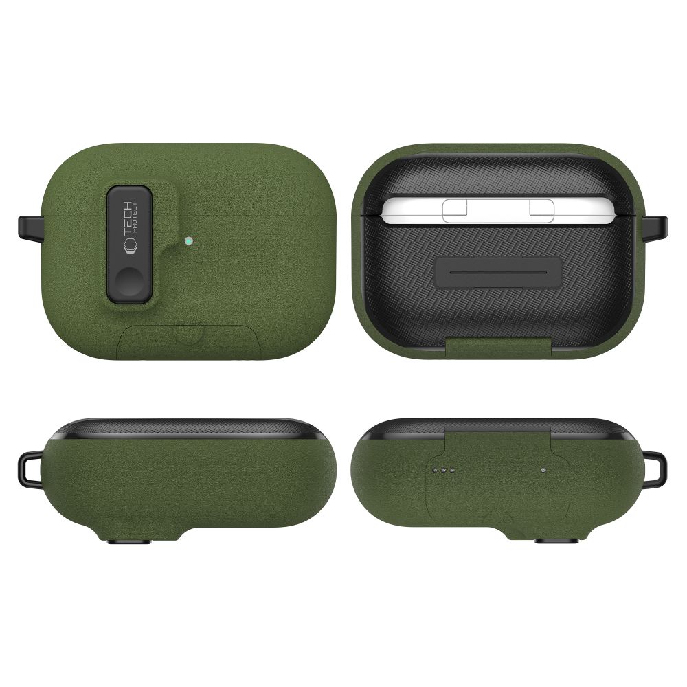 Tech-Protect Slim Hook Για Apple Airpods Pro 3 Πρασινο Ελαιολαδου - Image 5
