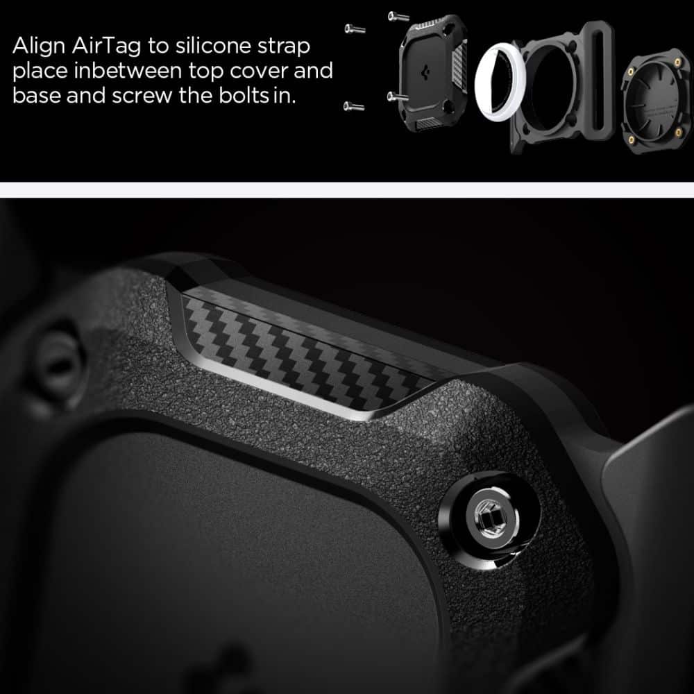 Spigen Tough Armor - θήκη για Apple Watch 10 / 38mm (1st gen) 42mm 6 7 8 9 Edition Series 2 3 5 SE (2022) 1 Aluminum 11 4 Sport Ultra - Μαύρο - Image 3