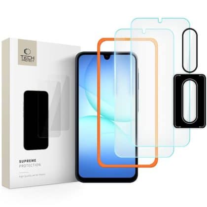 Συνολο Tempered Glass Tech-Protect Supreme Easy Set 3-Πακ Για Galaxy A17 4g / 5g Διαφανο