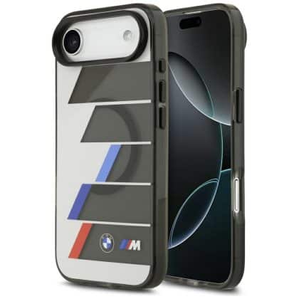 Θήκη Magsafe Bmw M Iml Με Μεταλλικά Κουμπιά Και Τριχρωμές Για iPhone Air - Ανθρακί