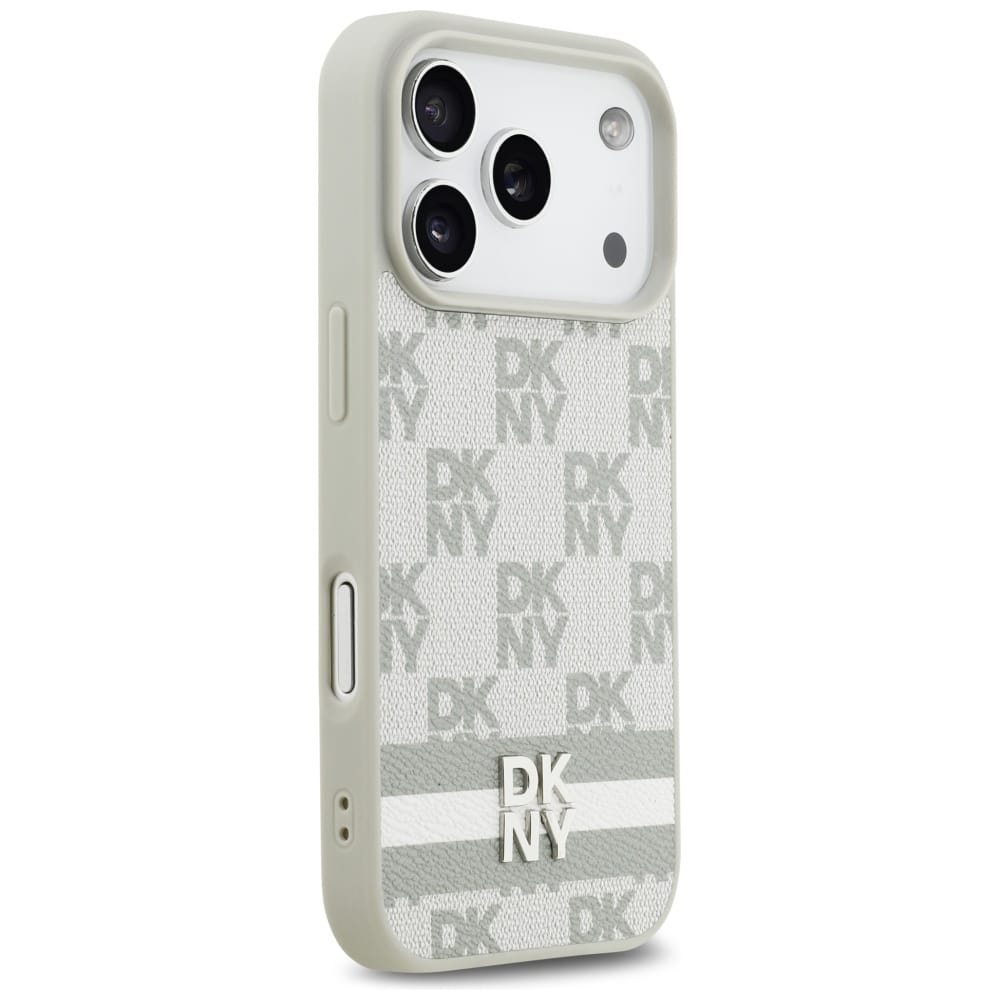 DKNY Καρό με Εκτυπωμένες Ράγες - θήκη για Apple iPhone 17 Pro - Μπεζ - Image 4