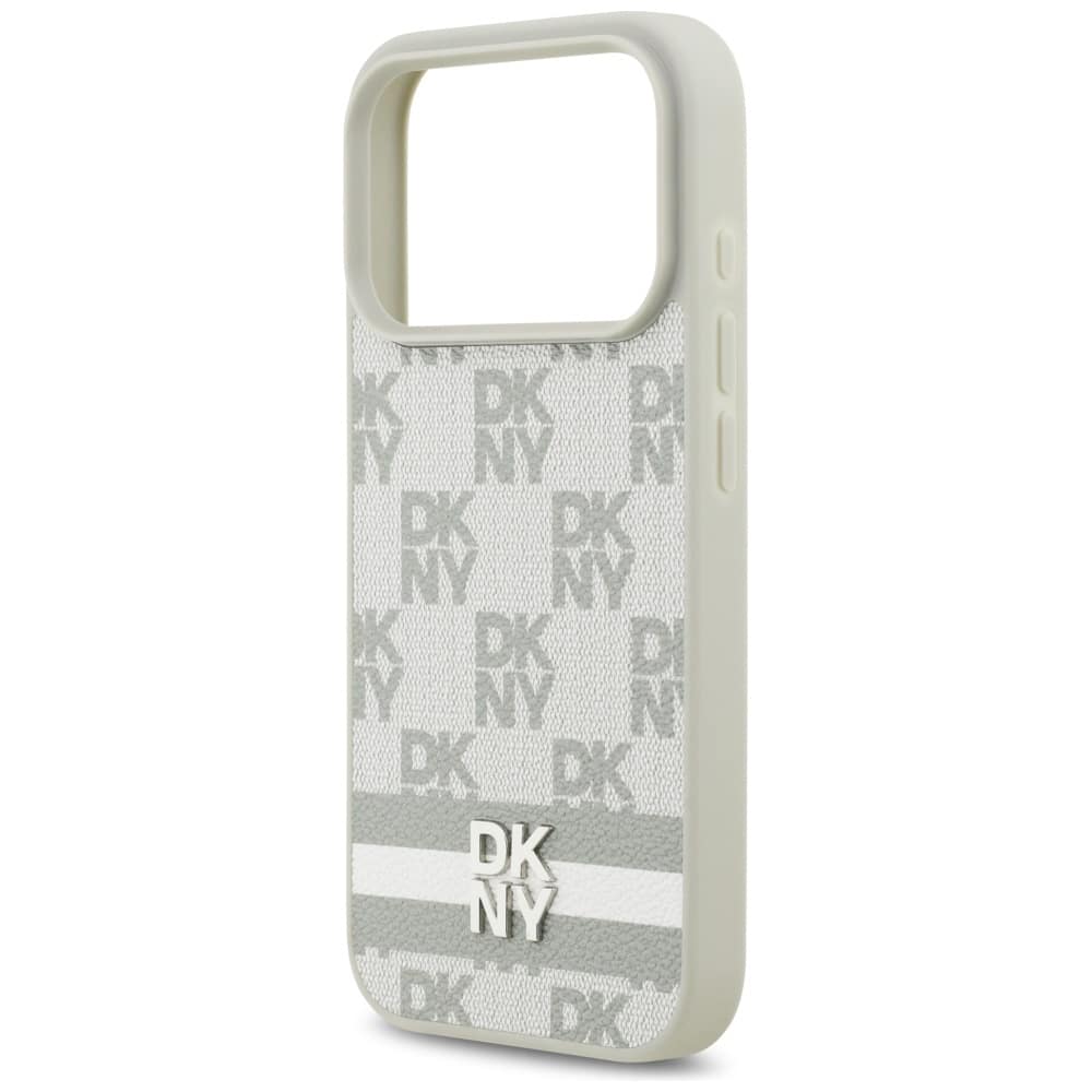 DKNY Καρό με Εκτυπωμένες Ράγες - θήκη για Apple iPhone 17 Pro - Μπεζ - Image 6