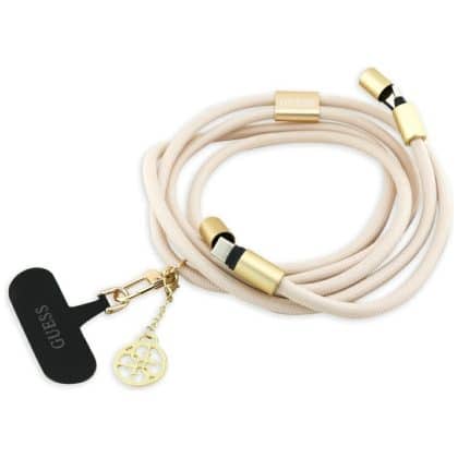 Λουράκι Guess Cbdy 4g Charm USB-C/usb-C 150 Cm Μπεζ