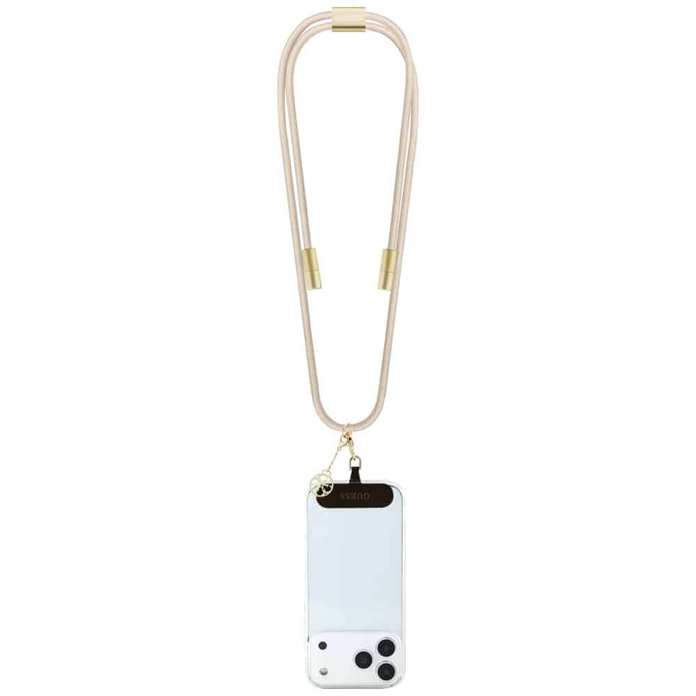 Λουράκι Guess Cbdy 4g Charm USB-C/usb-C 150 Cm Μπεζ - Image 2