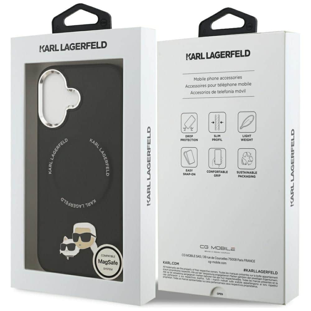 Karl Lagerfeld Karl & Choupette - θήκη για Apple iPhone 17 - Μαύρο - Image 8