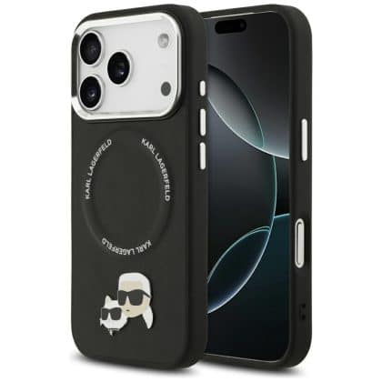 Karl Lagerfeld Karl & Choupette - θήκη για Apple iPhone 17 Pro - Μαύρο