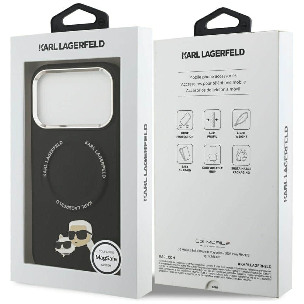 Karl Lagerfeld Karl & Choupette Pins - θήκη για Apple iPhone 17 Pro Max - Μαύρο - Image 8