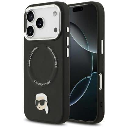 Karl Lagerfeld Κάλυμμα Karl Pin Magsafe Για iPhone 17 Pro Μαύρο