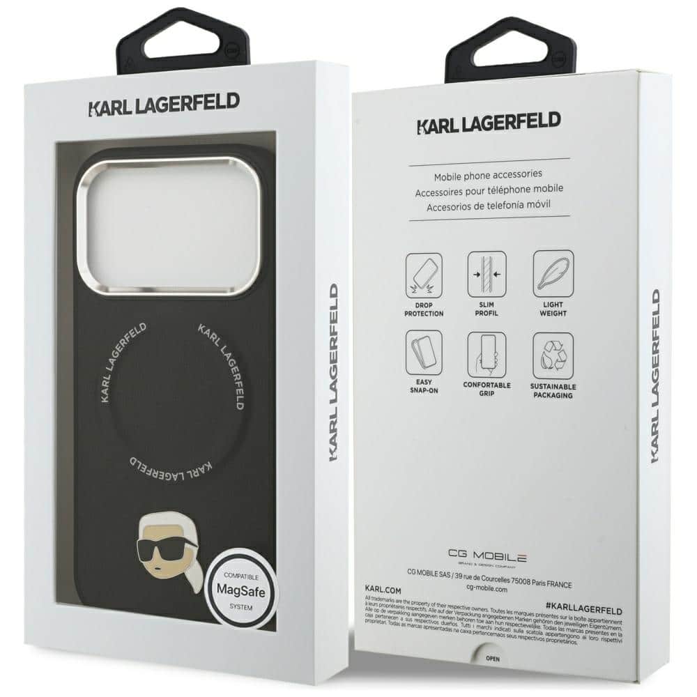 Karl Lagerfeld Κάλυμμα Karl Pin Magsafe Για iPhone 17 Pro Μαύρο - Image 8