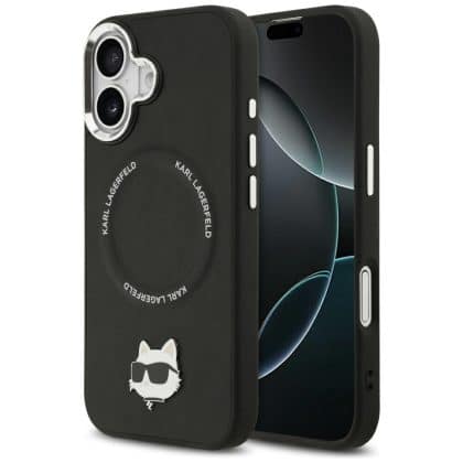 Karl Lagerfeld Choupette Pin Magsafe Θήκη Για iPhone 17 Μαύρη