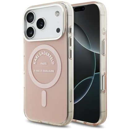 Θήκη Magsafe Iml Karl Rsg Logo Για iPhone 17 Pro - Ροζ Της Karl Lagerfeld