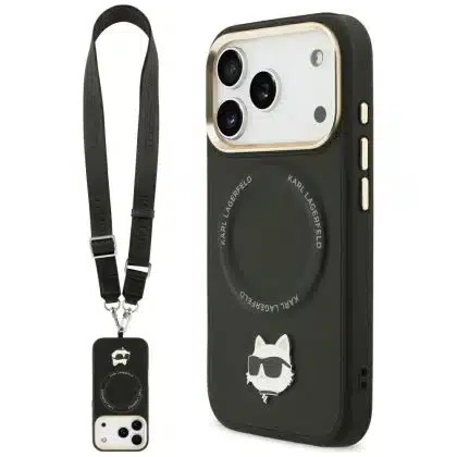 Karl Lagerfeld Strap - θήκη για Apple iPhone 17 Pro Max - Μαύρο