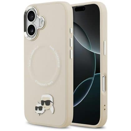 Karl Lagerfeld Karl & Choupette Pins - θήκη για Apple iPhone 17 - Μπεζ