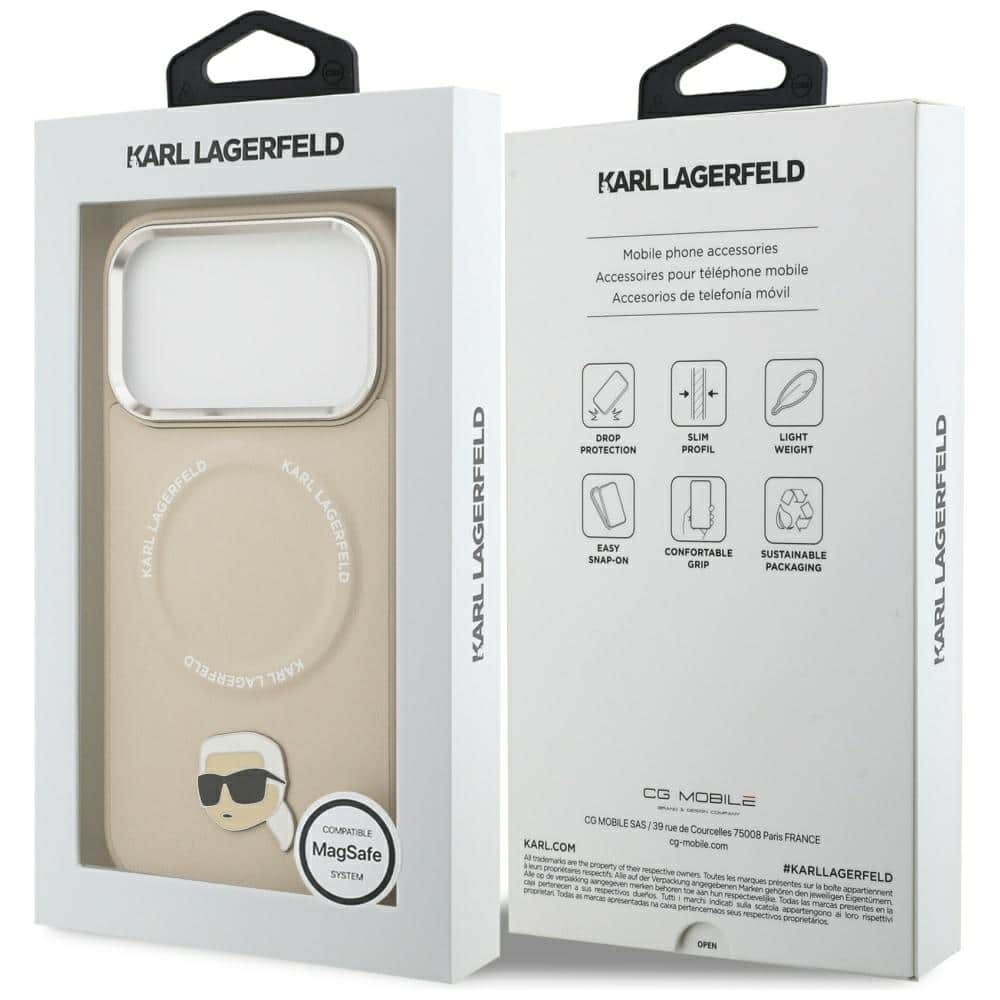 Θήκη Karl Lagerfeld Karl Pin Magsafe Για iPhone 17 Pro Σε Μπεζ - Image 8