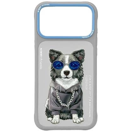 Nimmy Glasses Cool Dog - θήκη για Apple iPhone 17 Pro - Γκρι