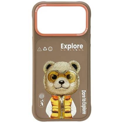 Θήκη Nimmy Cool&cute 2.0 Αρκούδα Για iPhone 17 Pro Max Μπεζ