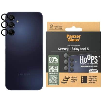 Διαφανές Γυαλί Προστασίας Panzerglass Hoops Lens Protector Για Samsung Galaxy A16 / A16 5g Μαύρο