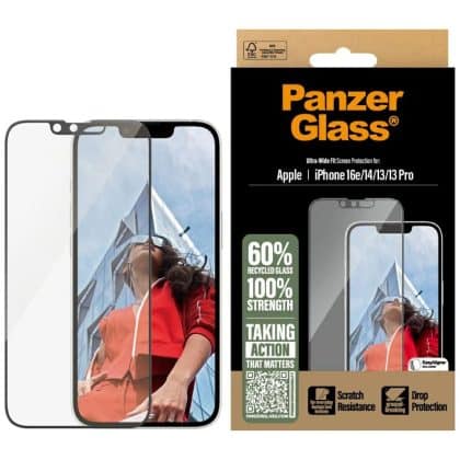 Προστατευτικό Γυαλί Panzerglass Ultra-Wide Fit Για iPhone 16e/14/13/13 Pro