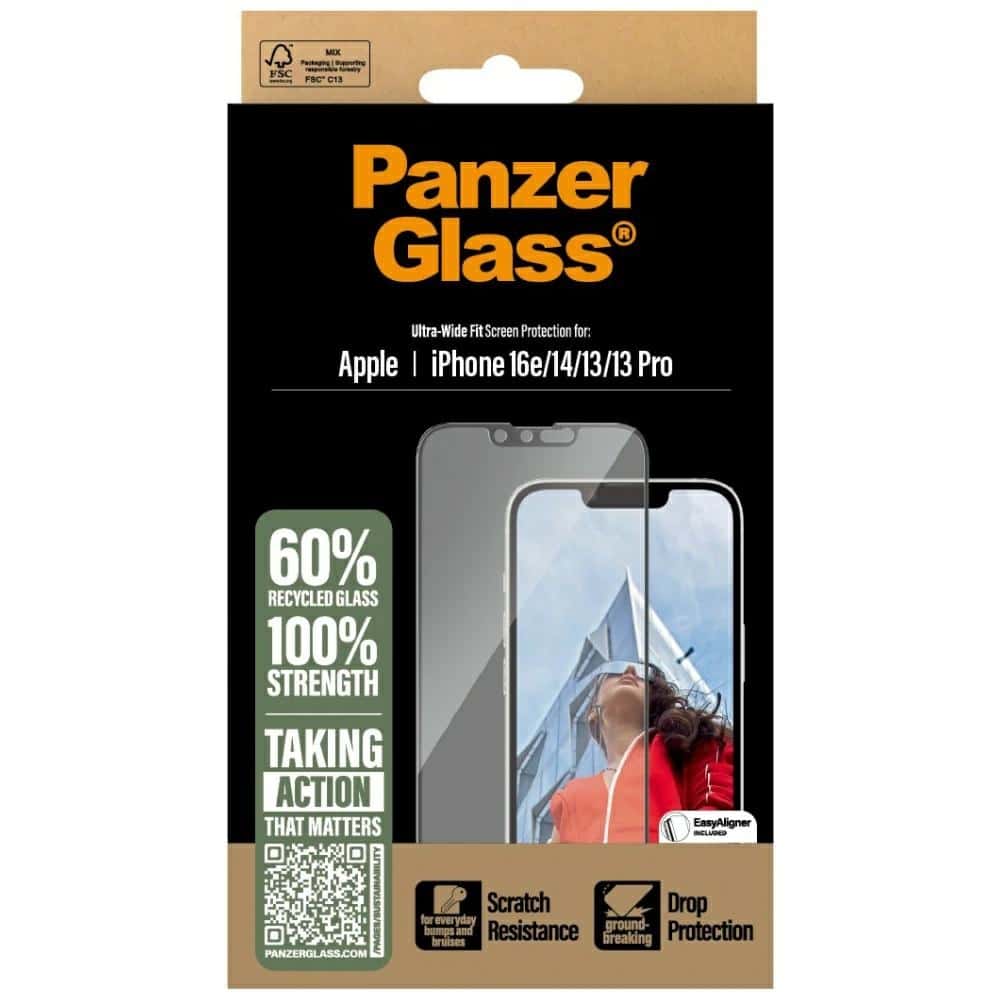 Προστατευτικό Γυαλί Panzerglass Ultra-Wide Fit Για iPhone 16e/14/13/13 Pro - Image 4