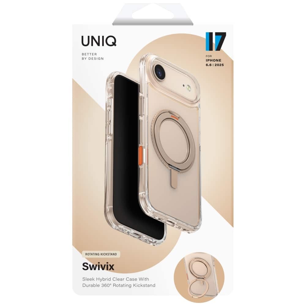 UNIQ Swivix 360° με Ανακλινόμενο Στηρίγμα - θήκη για Apple iPhone Air - Χρυσό - Image 6