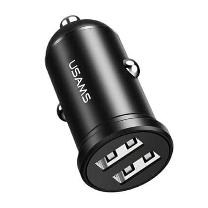 Φορτιστής Αυτοκινήτου Usams 2xusb 2.4a Mini Μαύρος Cc114tc01 (us-Cc114)