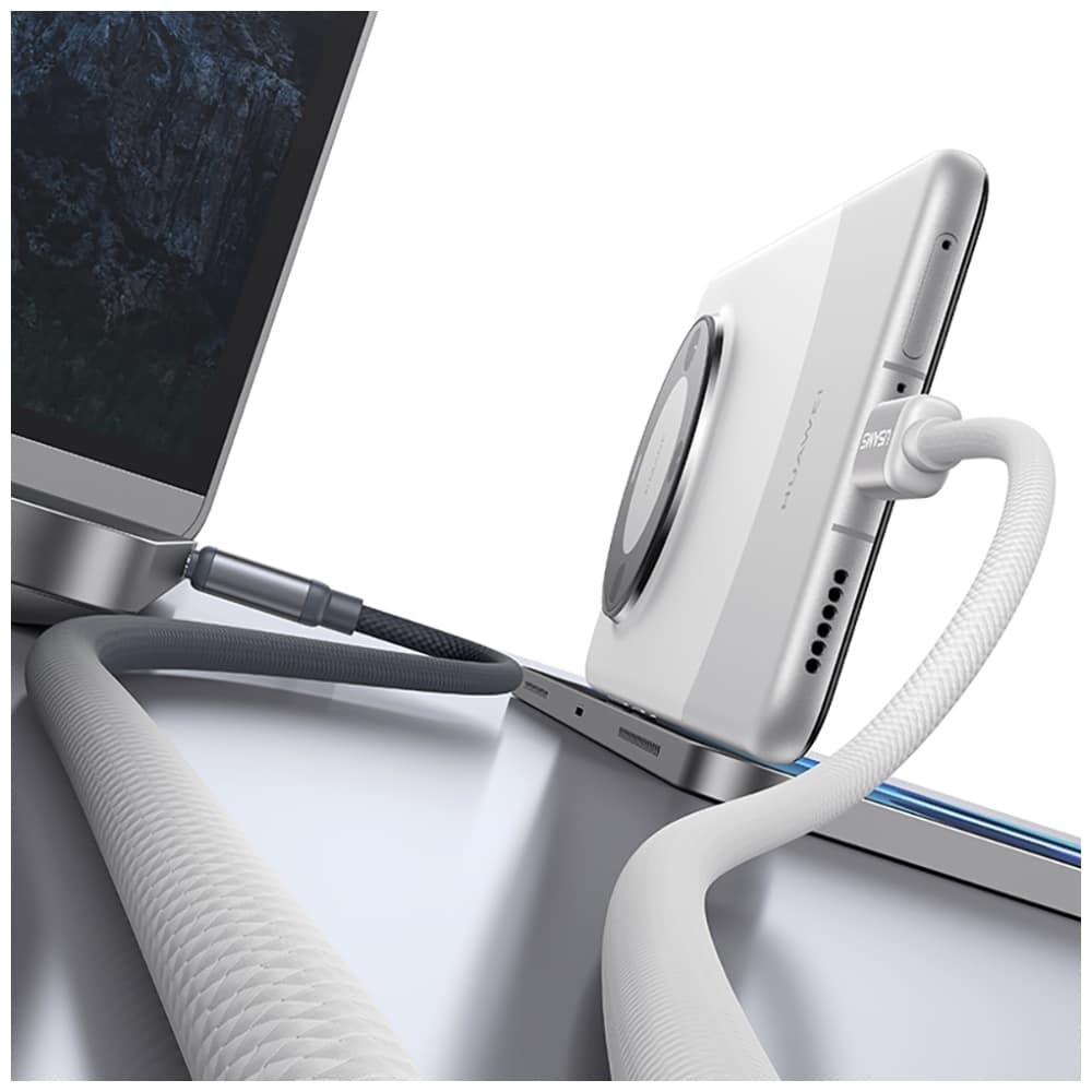 Καλώδιο Usams Bicolor Series Sj756 Pd 60w USB-C/usb-C 1.2μ Μαύρο Και Λευκό - Image 4