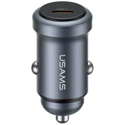 Φορτιστής Αυτοκινήτου Usams Cc321 Αλουμινίου 30w Pd USB-C