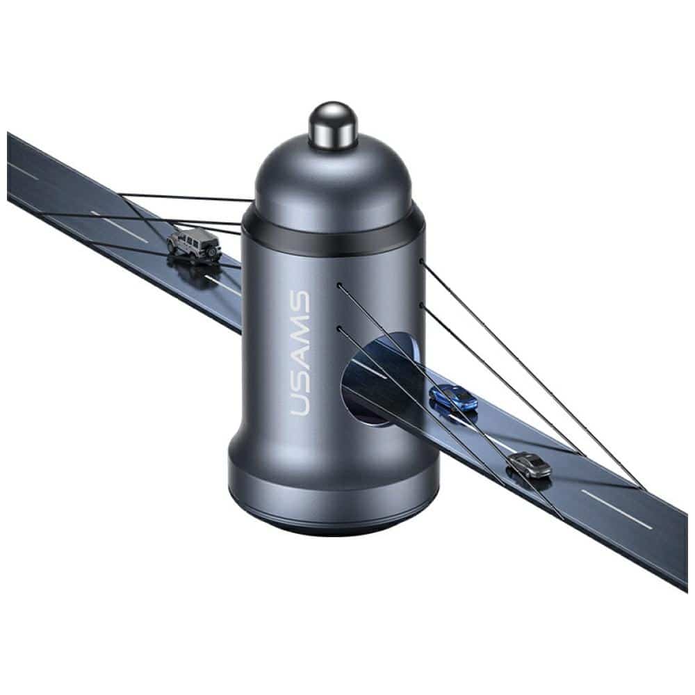 Φορτιστής Αυτοκινήτου Usams Cc321 Αλουμινίου 30w Pd USB-C - Image 4