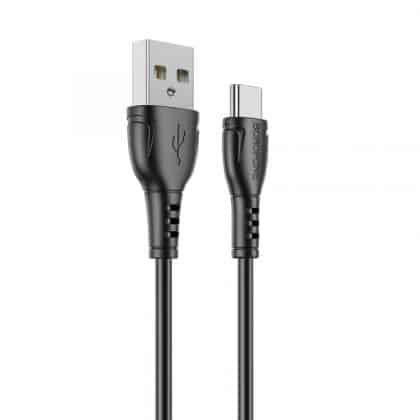 USB-A To USB-C Καλώδιο Borofone Bx51 Triumph, 20w, 2a, 1m, Black