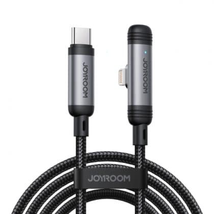 USB-C To Lightning Καλώδιο Joyroom S-A56 Enjoyx Angled, 30w, 2.4a, 1.2m, Black