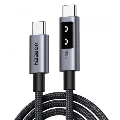USB-C To USB-C Καλώδιο Ugreen L509, 100w, 5a, 3m, Grey