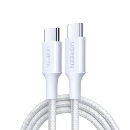 USB-C To USB-C Καλώδιο Ugreen L501, 60w, 3a, 1m, White