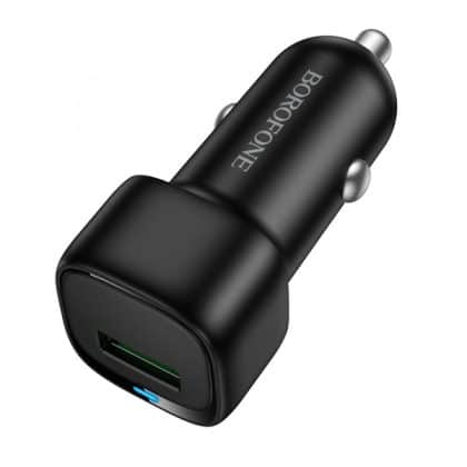 Car Charger Borofone Bz34 Cloud, 18w, 3a, 1 X USB-A, Black