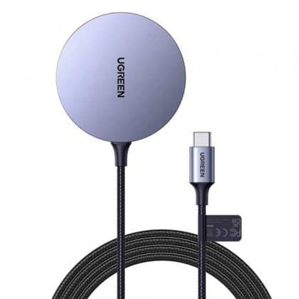 Wireless Charger Ugreen Cd245, 15w, 1.67a, Grey