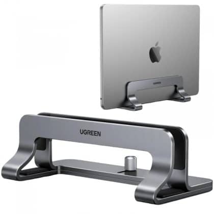 Vertical Stand Ugreen Lp258 For Laptop With Thickness 12mm - 26mm, Silver